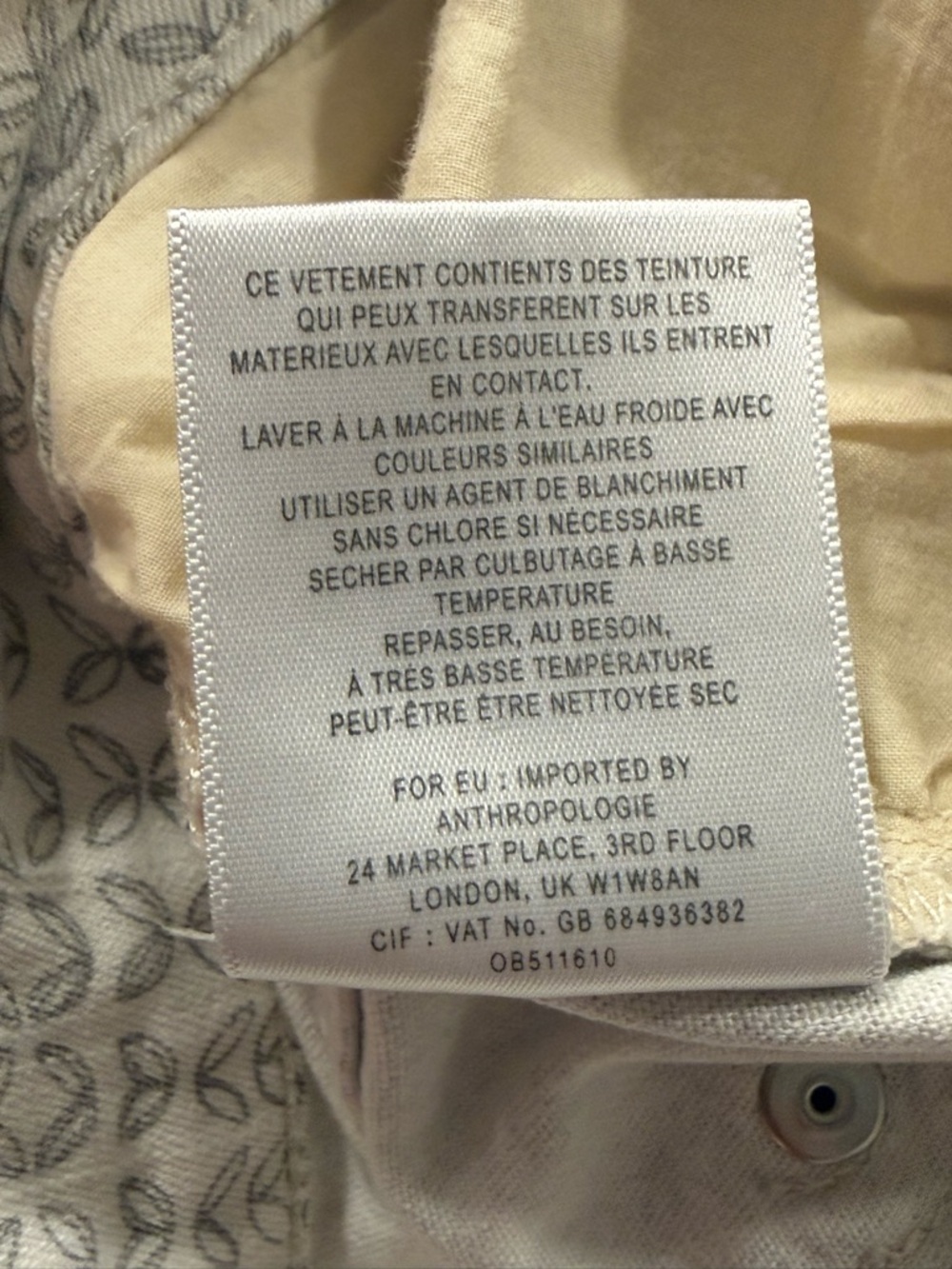 Pilcro and the Letterpress Stet Skinny Geometric Print Jeans Size 28 - Picture 8 of 8